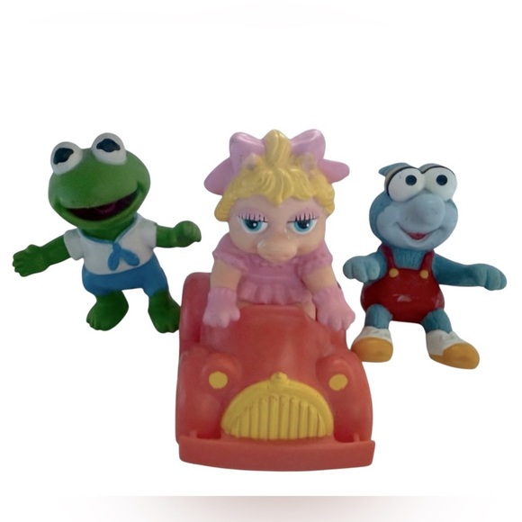Muppet Babies McDonald’s Happy Meal Toys Kermit, Piggy in her car & Gonzo - Picture 3 of 4